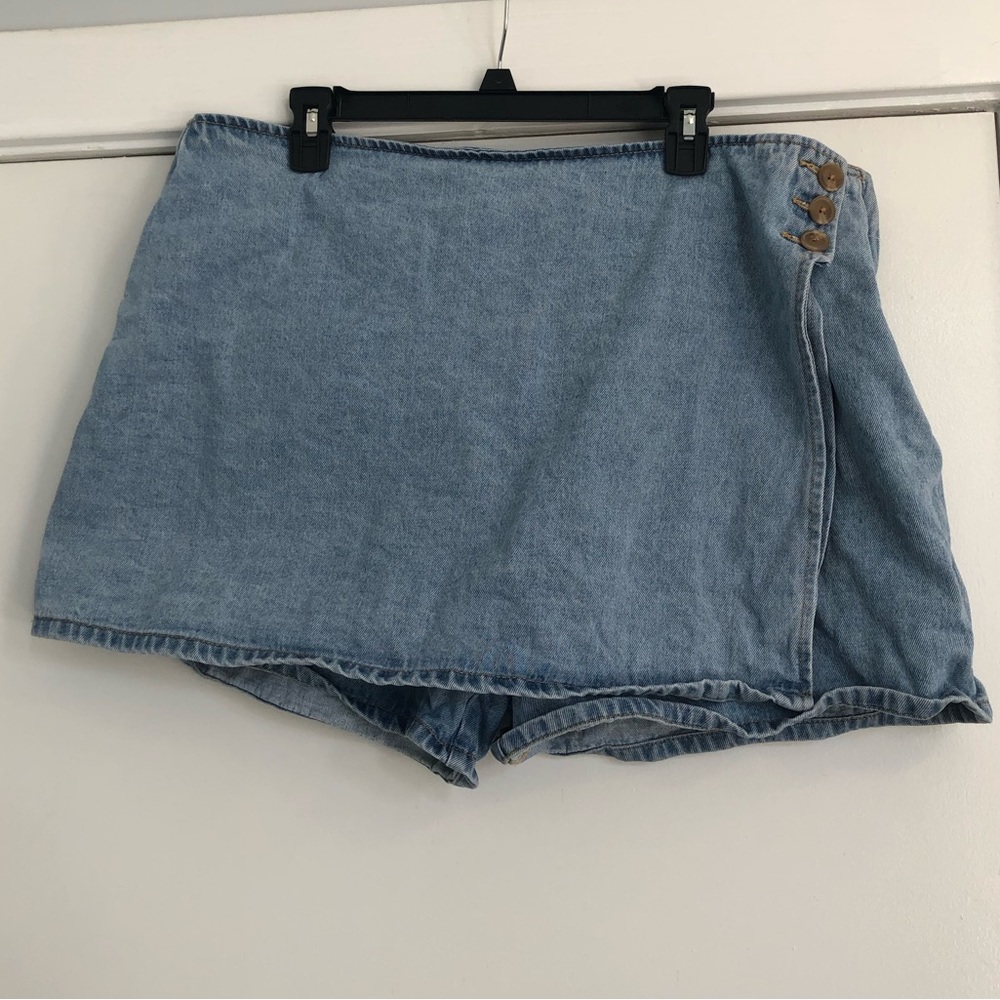 Forever 21 Light Blue Denim Skort